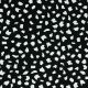 LINEN VISCOSE WASHED DOTS - BLACK