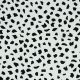 LINEN VISCOSE WASHED DOTS - WHITE
