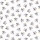 JERSEY DIGITAL FLOWERS AND LEAVES - WHITE/ LAVENDER