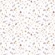 JERSEY DIGITAL FLOWERS AND LEAVES - WHITE/OLD BLUSH
