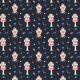 POPLIN DIGITAL SWEET ELF - NAVY