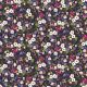 POPLIN DIGITAL FLOWERS - NAVY