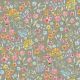 POPLIN DIGITAL FLOWERS - SAGE