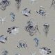 CANVAS DIGITAL UNDERWATER ANIMALS - LINEN - LOOK  GREY