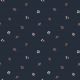 POPLIN GOTS GIRAFFE WITH FLOWERS - NAVY