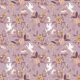 POPLIN GOTS FLOWERS - LILAC