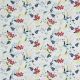 POPLIN GLITTER FLOWERS - WHITE