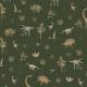 FRENCH TERRY DINO - DARK GREEN