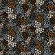 FRENCH TERRY SMALL FLOWERS - BLACK