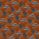 FRENCH TERRY DIGITAL FAST & FURIOUS - BRIQUE/LIGHT GREY