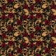 POPLIN SKULLS WITH ROSES - CAMEL