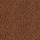 POPLIN ANIMAL SKIN - RUST
