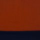 DOUBLE SIDED DOUBLE GAUZE GOTS - RUST / NAVY