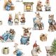 CANVAS DIGITAL XMAS ANIMALS - WHITE