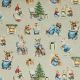 CANVAS DIGITAL XMAS ANIMALS - LINEN LOOK
