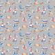 POPLIN DIGITAL COAST SEA LIFE - LIGHT GREY
