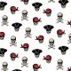 SOFT SWEAT PIRATE SKULL - WHITE