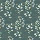 FINE POPLIN DIGITAL EUCALYPTUS LEAVES - OLD GREEN