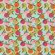 POPLIN GOTS PEACHY FRUIT - LIGHT MINT