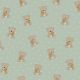 POPLIN GOTS SWEET BEAR - LIGHT GREEN