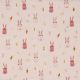 STRETCH TOWELING BUNNIES - LIGHT ROSE