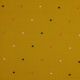 DOUBLE GAUZE EMBROIDERY DOTS - OCHRE