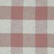 LINEN VISCOSE YARN DYED CHECK - OLD ROSE