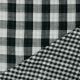 DOUBLE GAUZE DOUBLE SIDED CHECKS - BLACK