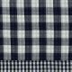 DOUBLE GAUZE DOUBLE SIDED CHECKS - NAVY