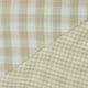 DOUBLE GAUZE DOUBLE SIDED CHECKS - BEIGE