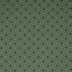 DOUBLE GAUZE CROSS AND DOTS - MOSS GREEN