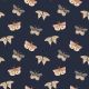 JERSEY GOTS DIGITAL BUTTERFLIES - NAVY