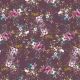 JERSEY DIGITAL FLOWERS - AUBERGINE