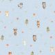 FRENCH TERRY DIGITAL FOREST FRIENDS - LIGHT BLUE