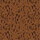 JERSEY DOTS AND SHAPES - COGNAC