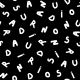 SOFT SWEAT LETTERS - BLACK