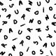SOFT SWEAT LETTERS - WHITE