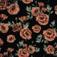 CANVAS DIGITAL POPPIES - BLACK