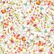 VISCOSE JERSEY DIGITAL FLOWERS - WHITE