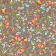VISCOSE JERSEY DIGITAL FLOWERS - ROCK GREY