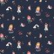 POPLIN PRINCESS GARDEN - NAVY
