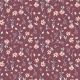 POPLIN DIGITAL FLOWERS - BERRY