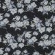 CHIFFON FLOWERS - BLACK / LIGHT BLUE