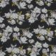 CHIFFON FLOWERS - BLACK / LIGHT LILAC