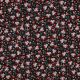 PRINTED VISCOSE FLOWERS - BLACK