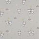 POPLIN GLITTER SWEET MOUSE - LIGHT GREY