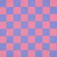 COATED COTTON CHECK - BLUE / PINK