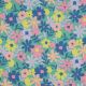 COATED COTTON FLOWERS - GREEN