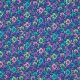 COATED COTTON FLOWERS - COBALT