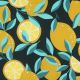 COATED COTTON LEMONS - DARK GREEN